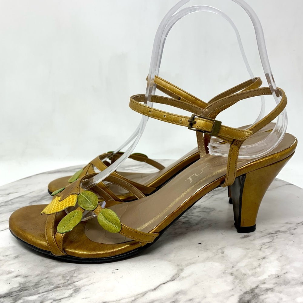 VTG Carlini Lady Floral Detail Pumps 38 Retro Pinup Classic Cocktail Evening - Picture 3 of 16